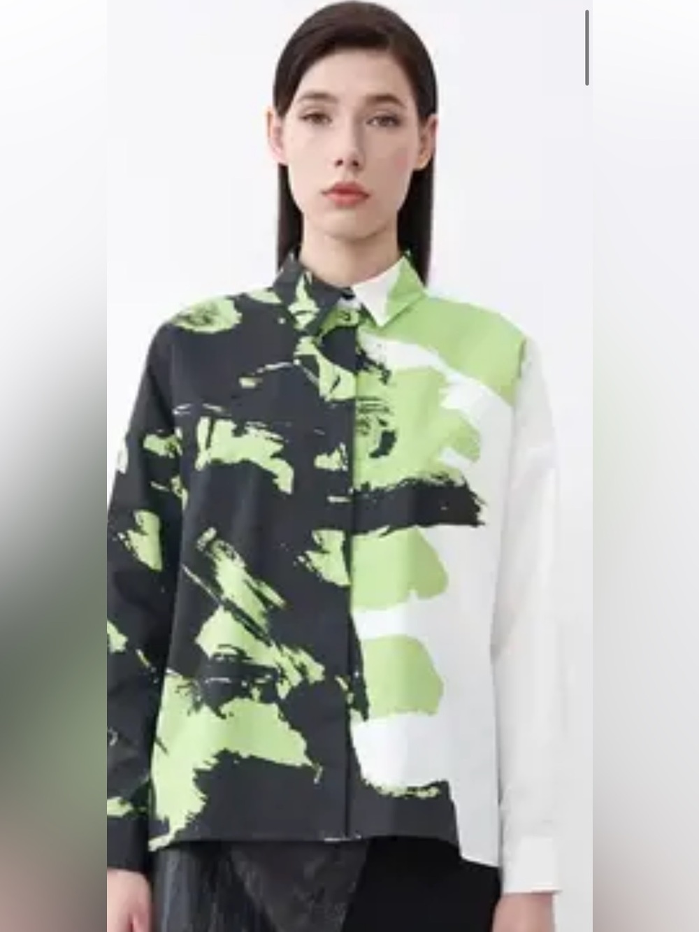 New! S.Deer large abstract brushstroke print shirt.